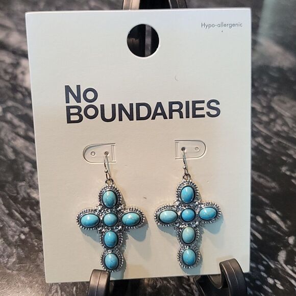 NEW BRAND NO BOUNDARIES WESTERN JEWELRY BOHO VINTAGE  TURQUOI EARRINGS - Picture 7 of 14